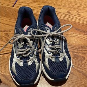 Ladies Ryka Navy and Silver Athletic Shoes